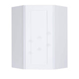 LIFEART CABINETRY Lancaster White Plywood Shaker Stock Assembled Wall Diagonal Corner Kitchen Cabinet 24 in. W x 36 in. H x 12 in. D