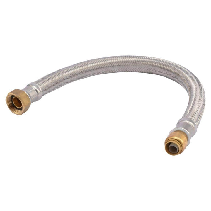 SharkBite 1/2 in. Push-to-Connect x 3/4 in. FIP x 18 in. Braided Stainless Steel Water Heater Connector