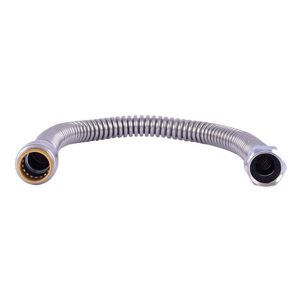 SharkBite 3/4 in. Push-to-Connect x 3/4 in. FIP x 24 in. Corrugated Stainless Steel Water Heater Connector