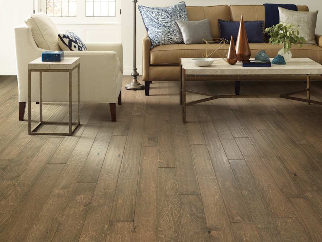 Shaw Biscayne Bay 5 in. Subtle-Scraped Engineered Hardwood Flooring, Birch, Micro-Bevel, 3/8 in. Thick – Sold by Carton (29.53 sq. ft./Carton)