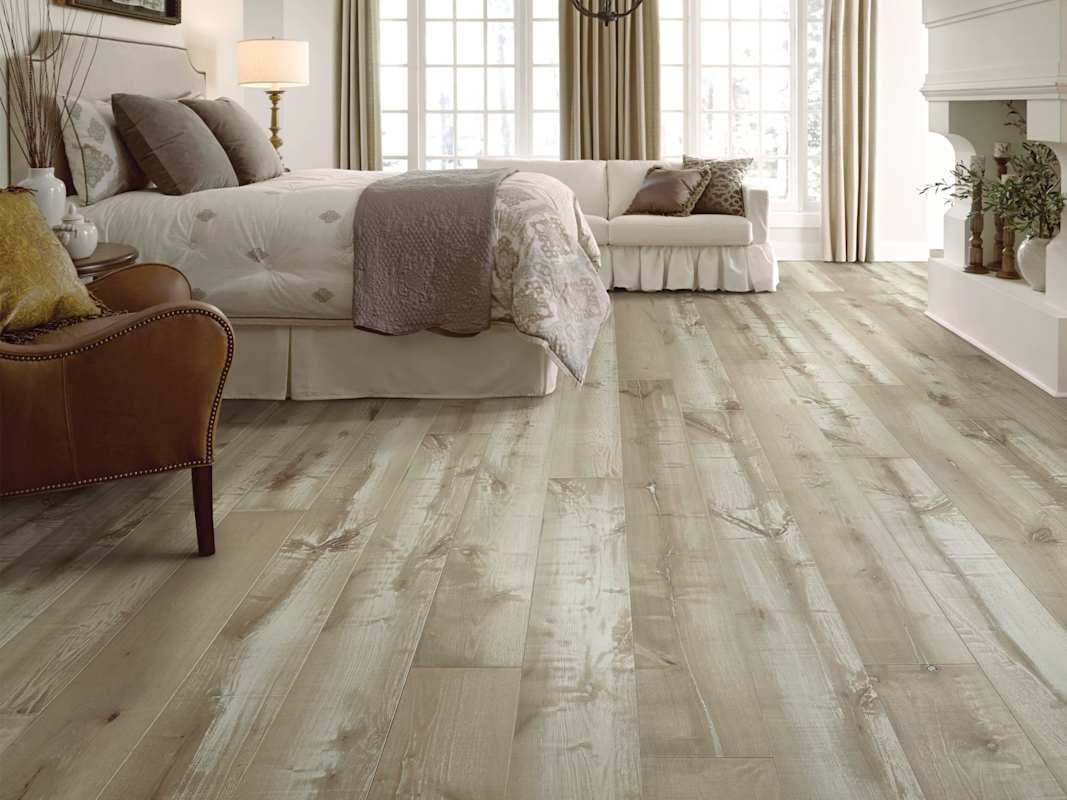 Shaw Reflections Maple 7" Wide Smooth Engineered Hardwood Flooring, ScufResist Platinum + Repel Finish — Carton, 23.58 sq. ft.