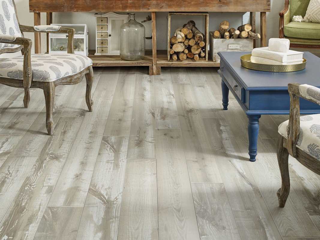 Shaw Reflections Maple 7" Wide Smooth Engineered Hardwood Flooring, ScufResist Platinum + Repel Finish — Carton, 23.58 sq. ft.