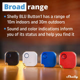 Shelly BLU Button1 Black, Bluetooth Controlled Action and Scene Activation Button, Long Range Multi-Click Trigger (Pack of 2)