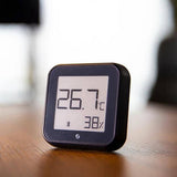 Shelly H and T Gen3 Black, Wi-Fi and Bluetooth Smart Temperature and Humidity Sensor with Remote App Control and Monitoring