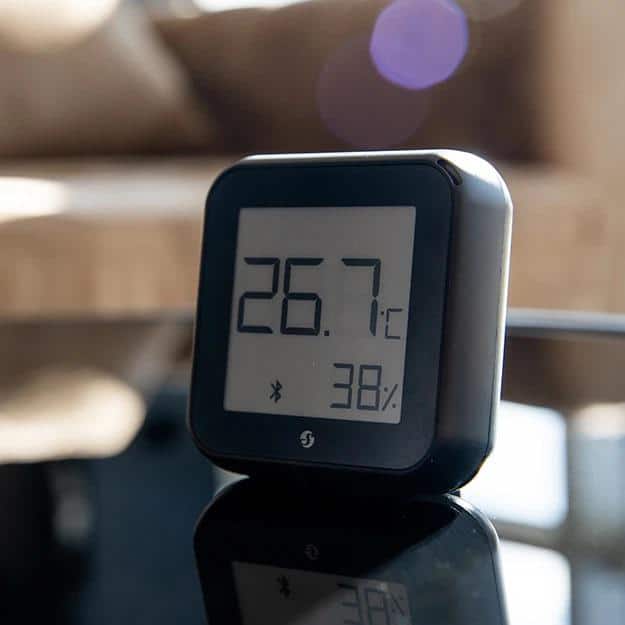 Shelly H and T Gen3 Black, Wi-Fi and Bluetooth Smart Temperature and Humidity Sensor with Remote App Control and Monitoring