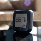 Shelly H and T Gen3 Black, Wi-Fi and Bluetooth Smart Temperature and Humidity Sensor with Remote App Control and Monitoring