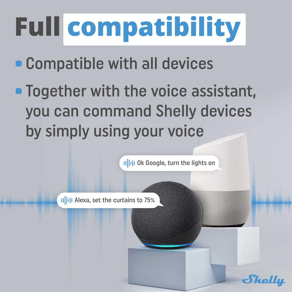 Shelly Smart Security Bundle, Bluetooth Devices, Home Automation, Customized Alarm Zones, Automation Scenarios