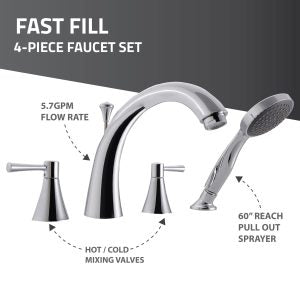 Universal Tubs HD Series 46 in. Left Drain Quick Fill Walk-In Whirlpool and Air Bath Tub with Powered Fast Drain in White