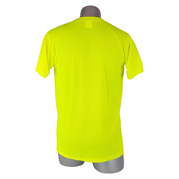 High Visibility Yellow Safety Short Sleeve Shirt - All Sizes image 2