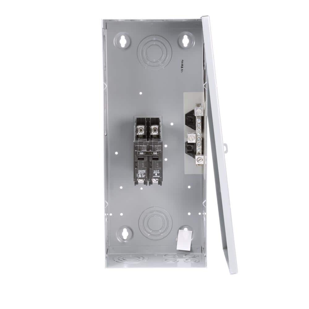 Siemens EQ 100-Amp 2-Space 2-Circuit Indoor Main Breaker Load Center - E0202MB1100