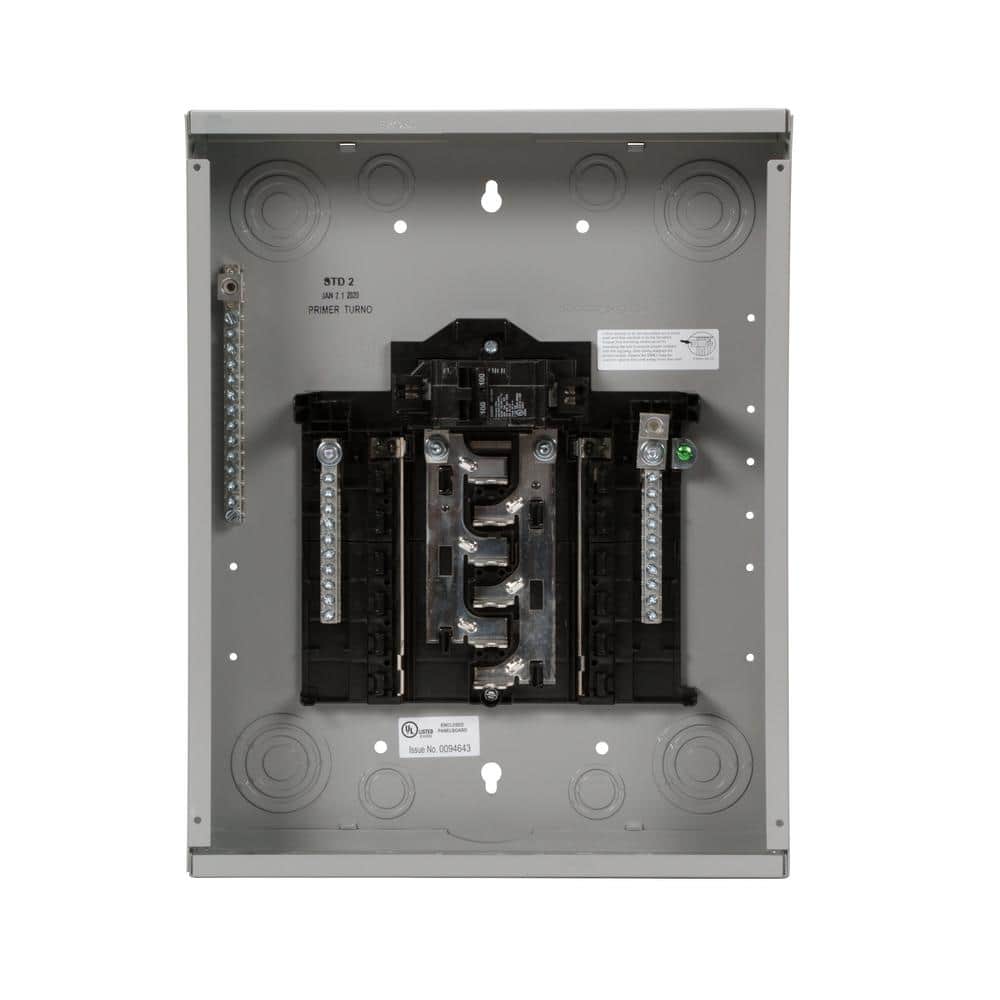 Siemens SN 100-Amp 12-Space 24-Circuit Indoor Main Breaker Plug-On Neutral Load Center - SN1224B1100
