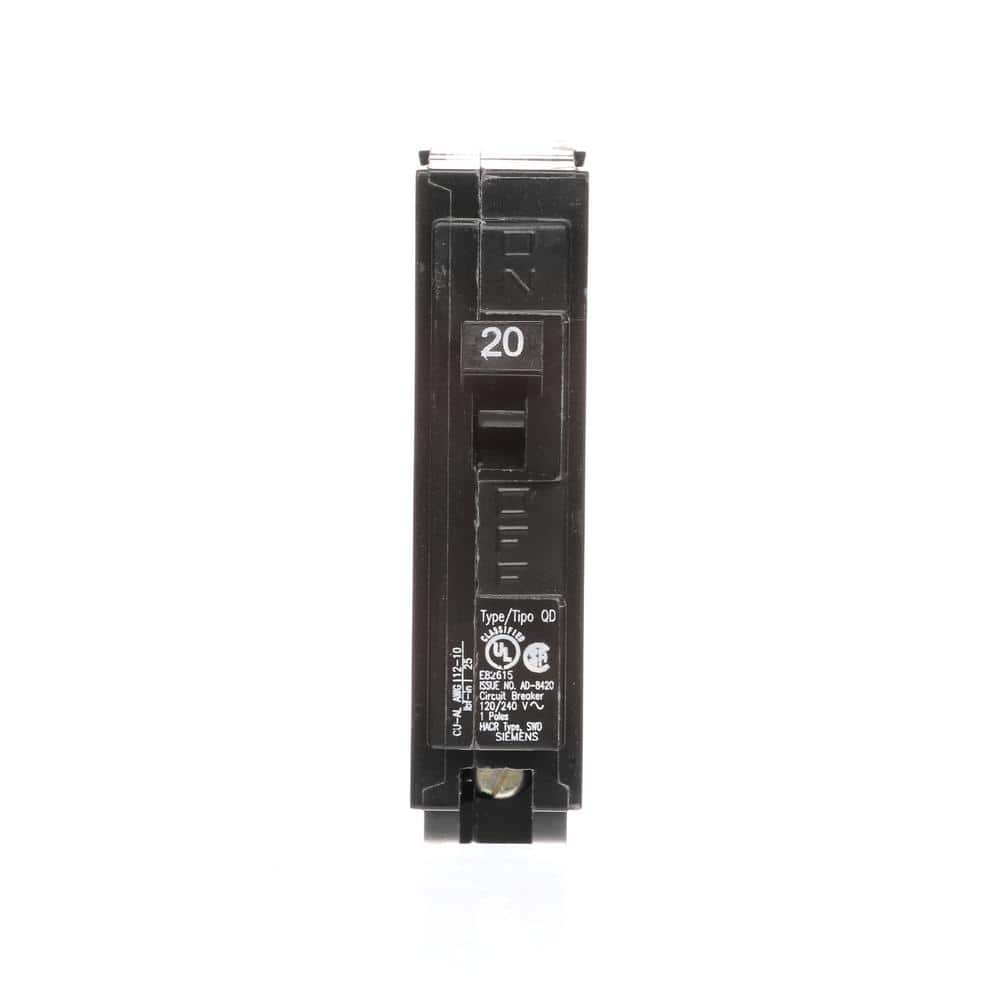 Siemens 20 Amp Single-Pole Type QD Replacement Circuit Breaker