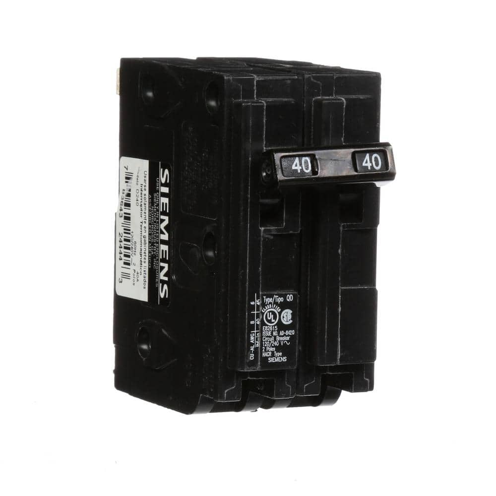 Siemens 40 Amp Double-Pole Type QD Replacement Circuit Breaker