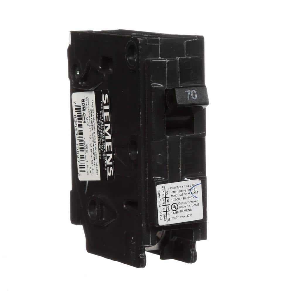Siemens 70 Amp 1-Pole 10 kA Type QP Circuit Breaker