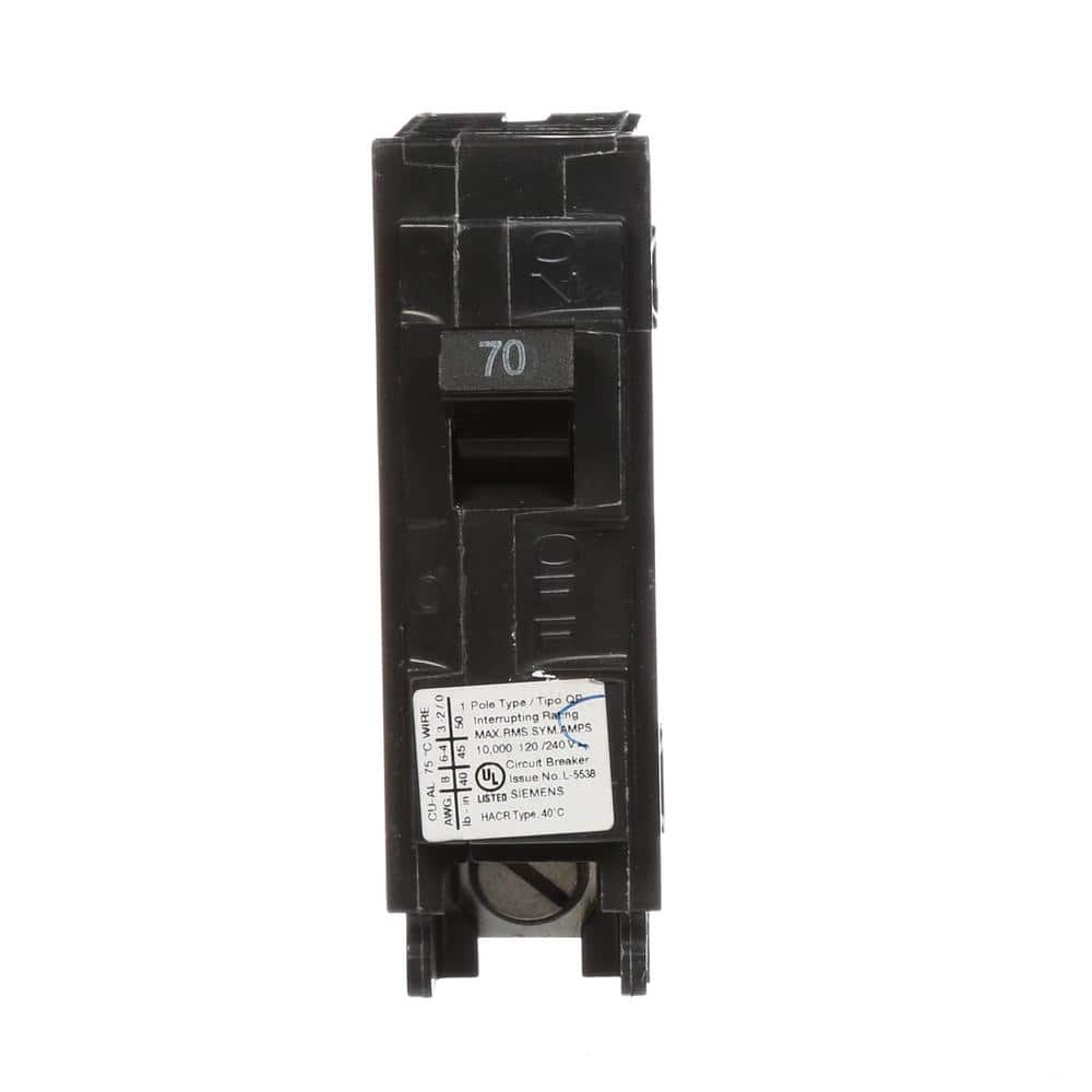 Siemens 70 Amp 1-Pole 10 kA Type QP Circuit Breaker