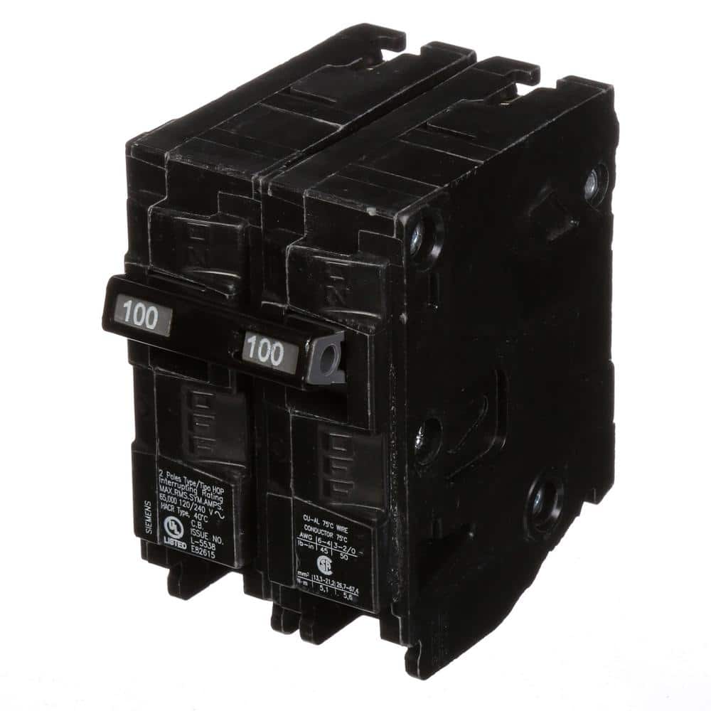 Siemens 100 Amp Double-Pole Type HQP 65kA Circuit Breaker
