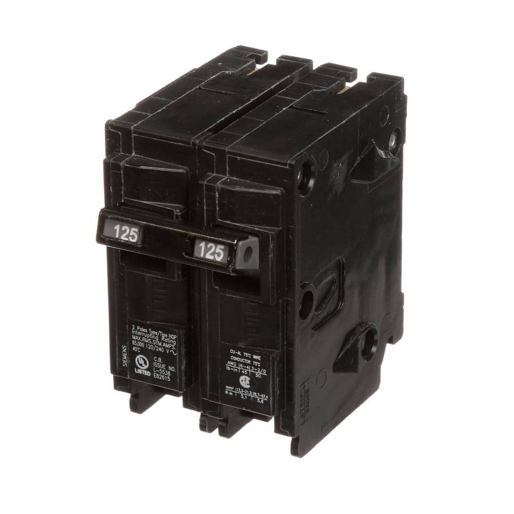 Siemens 125 Amp 2-Pole HQP 65 kA Circuit Breaker