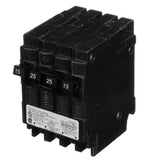 Siemens 25 Amp Double-Pole and (2) 15 Amp Single-Pole Type QT Triplex Circuit Breaker