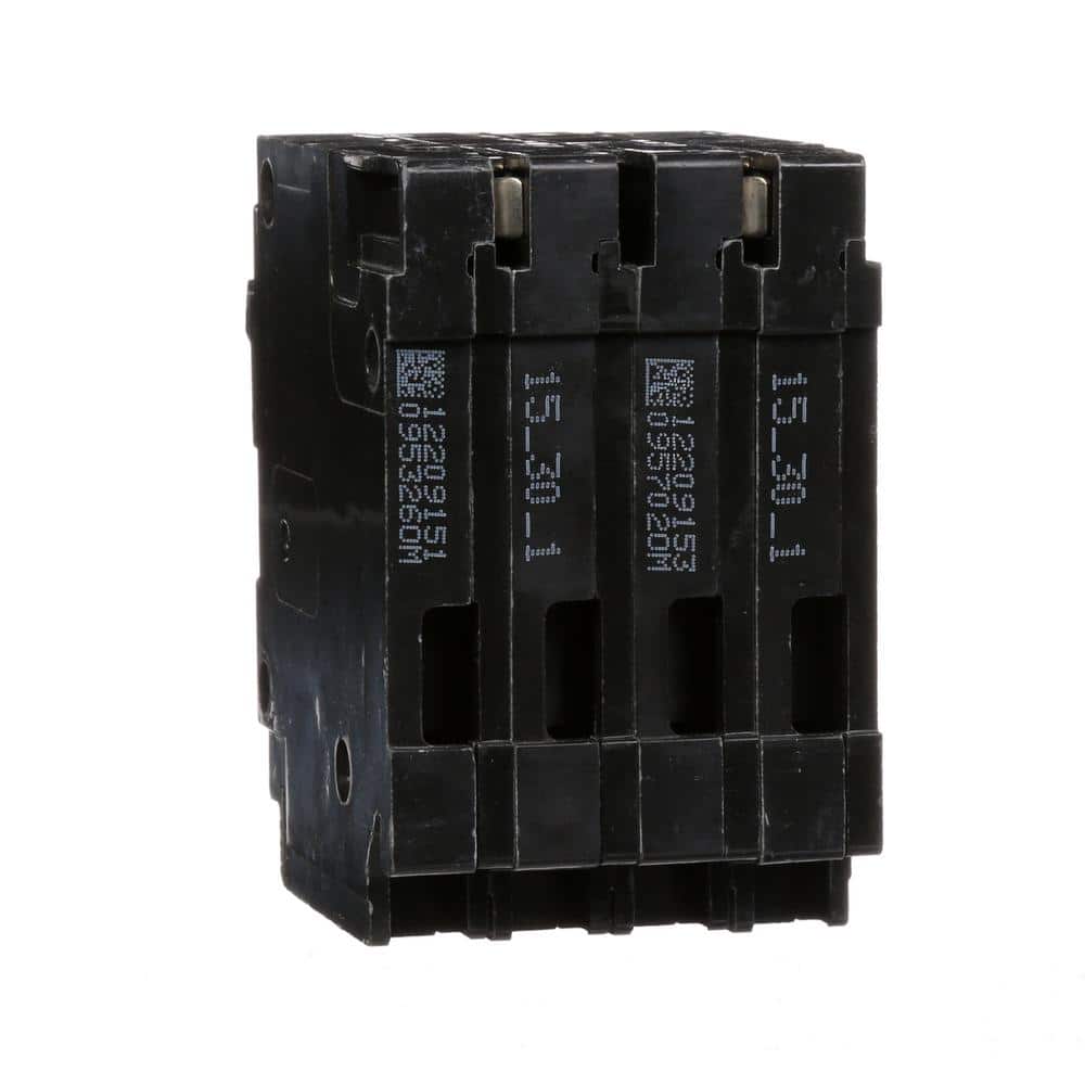 Siemens Triplex 2-Outer 15 Amp Single-Pole and 1-Inner 30 Amp Double-Pole Circuit Breaker