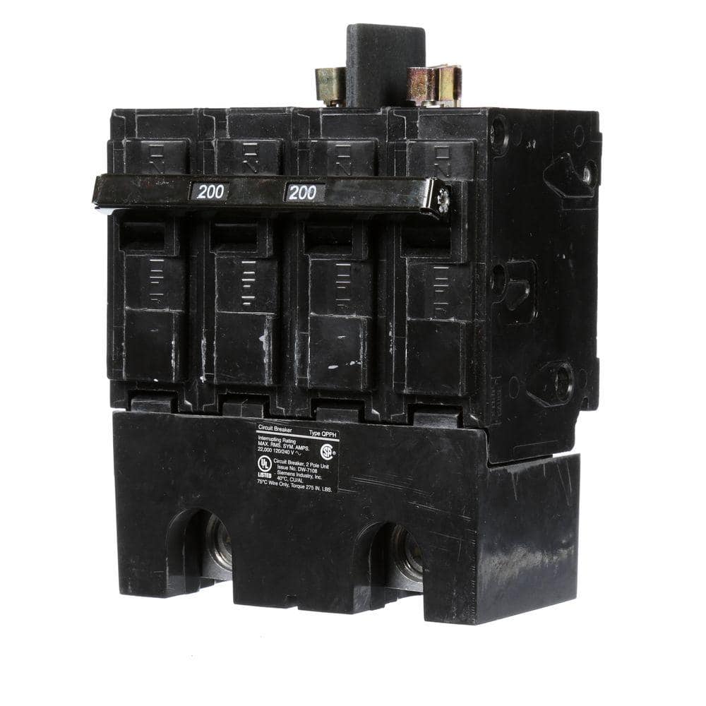 Siemens 200 Amp Double-Pole 22kA Type QPPH Circuit Breaker