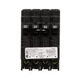 Siemens Triplex Two Outer 20 Amp Single-Pole and One Inner 20 Amp Double-Pole Circuit Breaker