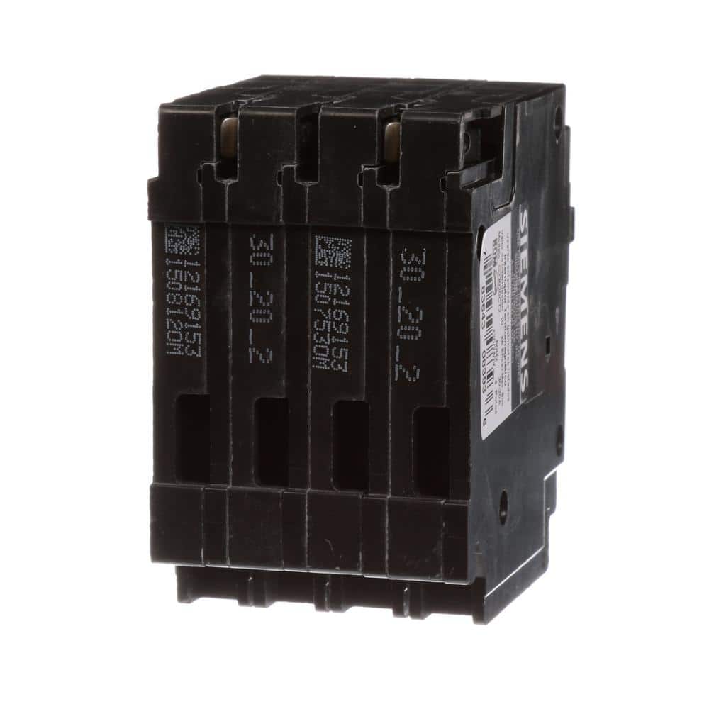 Siemens Quadplex Two Double Pole 30 Amp Outside Two Double Pole 20 Amp Inside Circuit Breaker