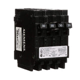 Siemens 30 Amp Double-Pole and (2) 30 Amp Single-Pole Type QT Quad Circuit Breaker