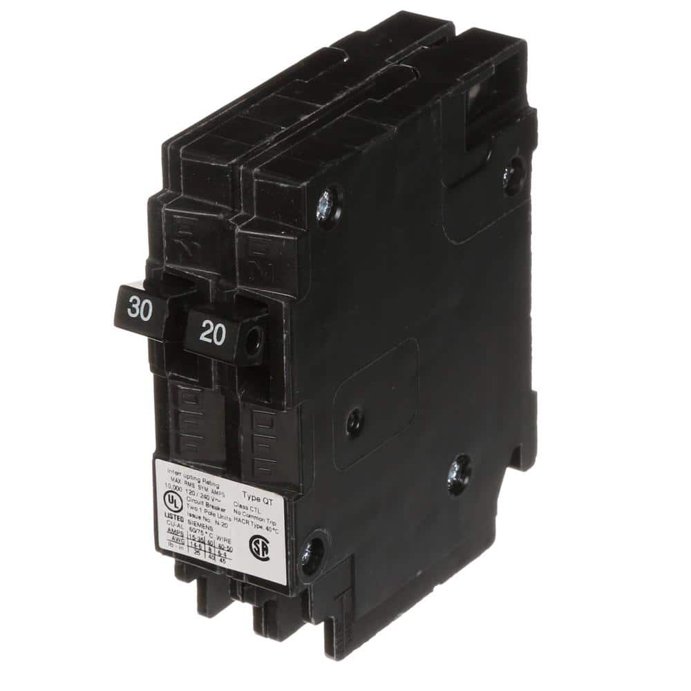 Siemens 30/20 Amp Single-Pole Duplex Circuit Breaker