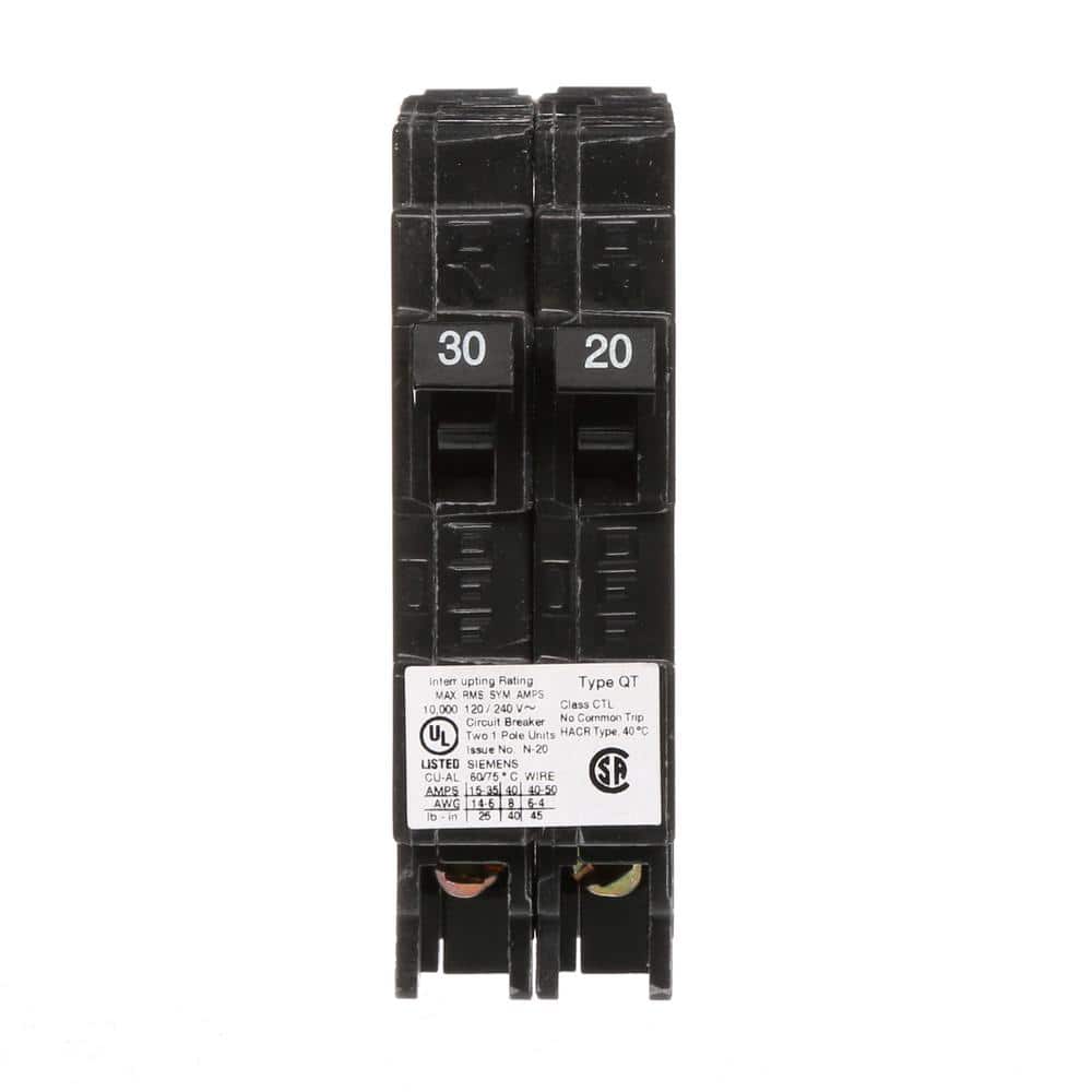 Siemens 30/20 Amp Single-Pole Duplex Circuit Breaker