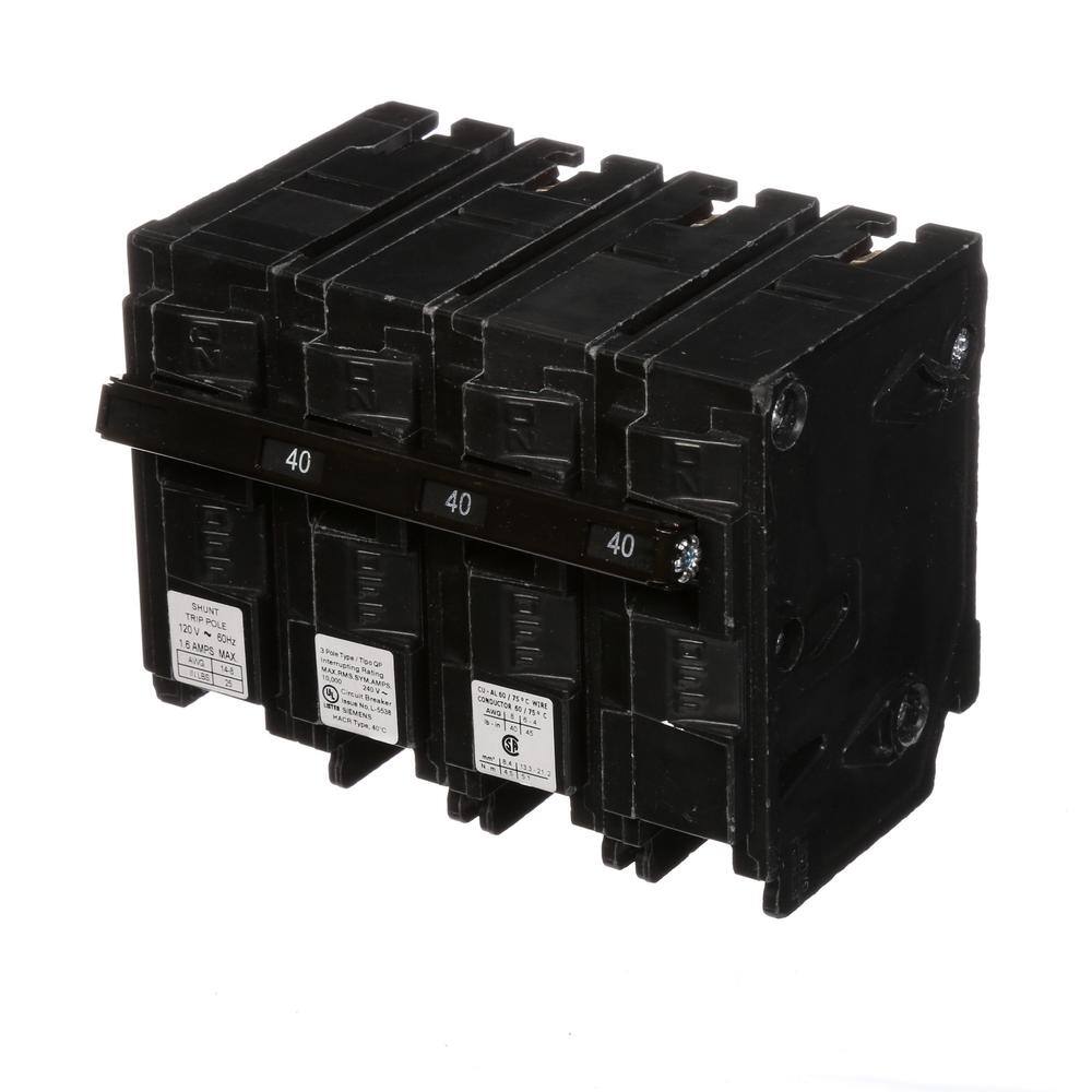 Siemens 40 Amp 3-Pole 10 kA Type QP Circuit Breaker
