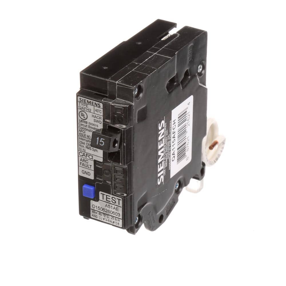 Siemens 15 Amp Single-Pole Circuit Breaker QAFH2 Combo AFCI