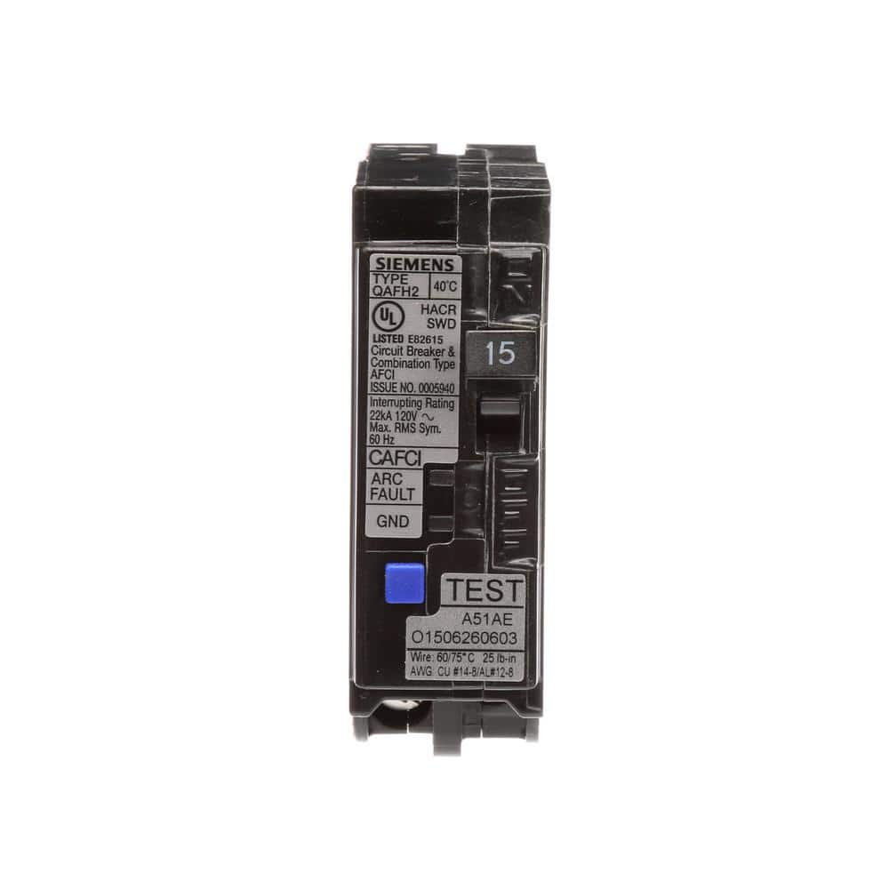 Siemens 15 Amp Single-Pole Circuit Breaker QAFH2 Combo AFCI