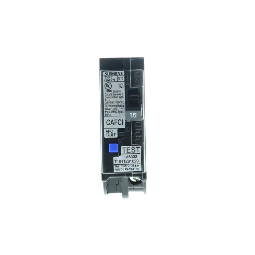 Siemens 15 Amp 1-Pole Combination AFCI Plug-On Neutral Circuit Breaker