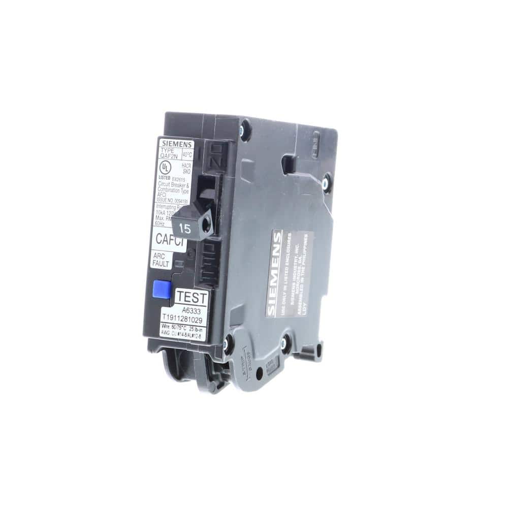 Siemens 15 Amp 1-Pole Combination AFCI Plug-On Neutral Circuit Breaker