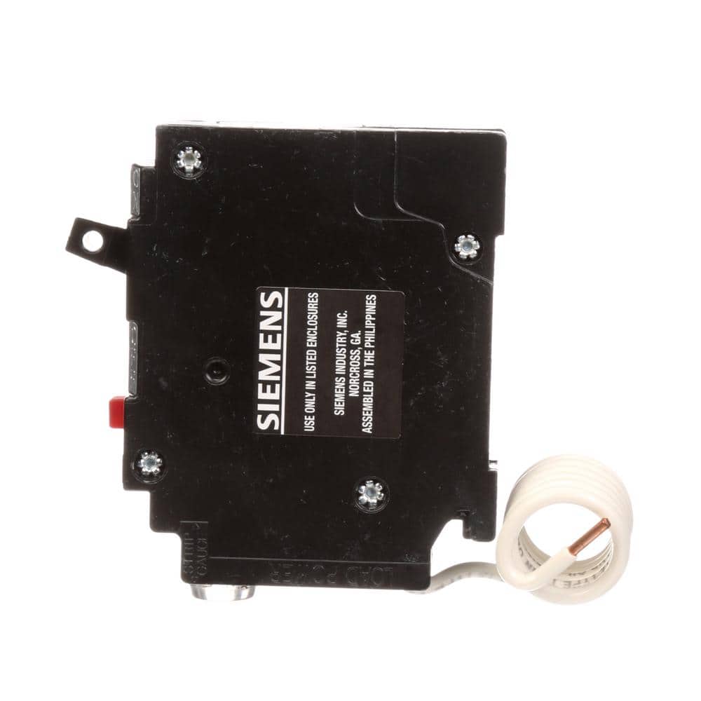 Siemens 20 Amp Single Pole Type QE Ground Fault Equipment Protection Circuit Breaker