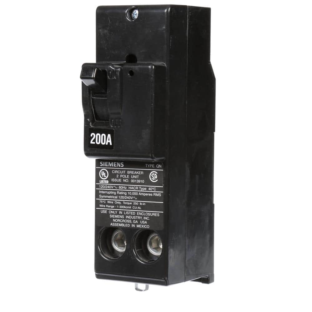 Siemens 200 Amp Double-Pole 10 kA Type QN Circuit Breaker