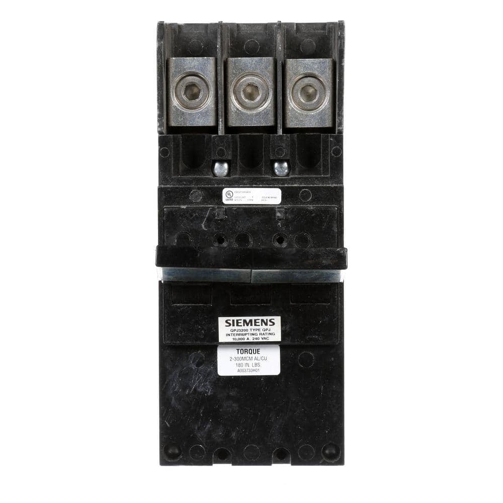 Siemens 200 Amp 3-Pole 10 kA Type QPJ Plug-In Circuit Breaker