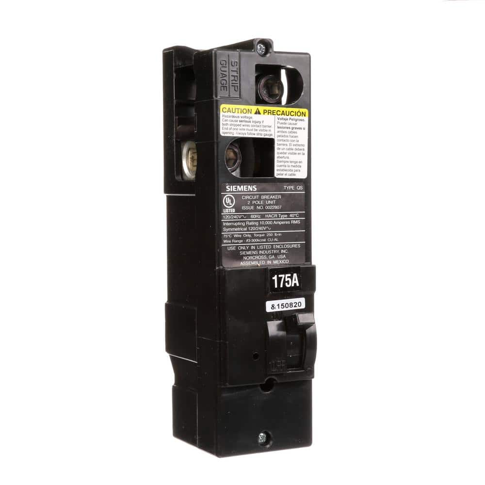 Siemens 175 Amp Double-Pole 10kA Type QS Multi-Family Main Breaker