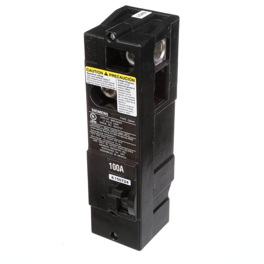 Siemens 100 Amp Double-Pole 42kA Type QS Multi-Family Main Breaker