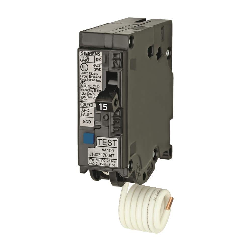 Siemens 15 Amp 1 in. Single-Pole Combination AFCI Circuit Breaker RBPU