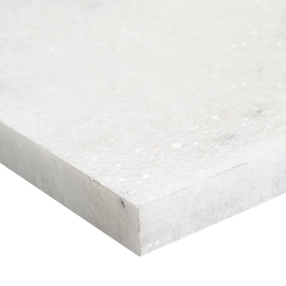 MSI Sierra White 10 Piece Sandblast Marble Paver Tile Kit (160 sq. ft./Pallet)