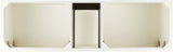 Signature Hardware Quen 72" Freestanding Double Basin Vanity Set with Cabinet, Vanity Top, and Oval Undermount Sinks – 8" Faucet Centers (Soft White / Feathered White)