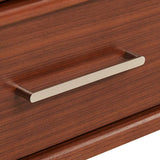 Signature Hardware Novak 60" Double Vanity Set – Mahogany Cabinet, Rectangular Porcelain Sinks, 8" Widespread Faucet Holes