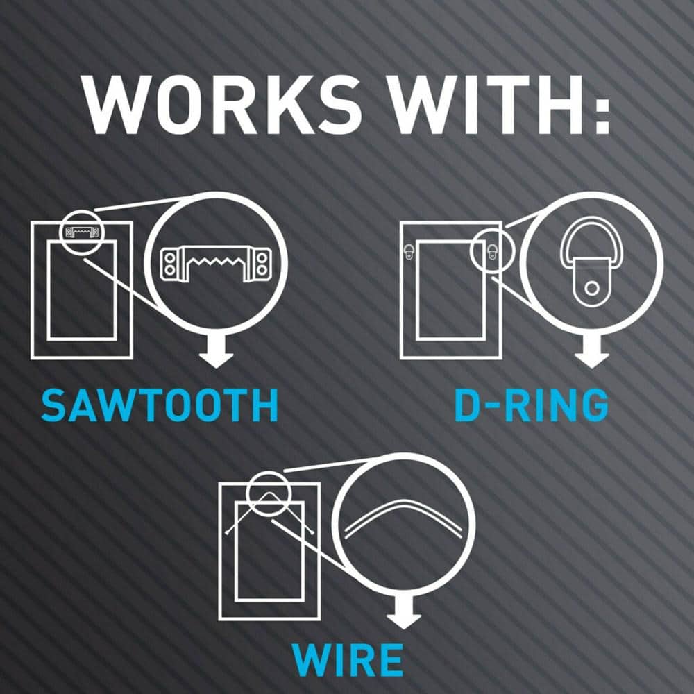 3M CLAW 15 lb. Drywall Picture Hanger with Temporary Spot Marker, Pack of 5 Hangers & 5 Markers