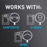 3M CLAW 15 lb. Drywall Picture Hanger with Temporary Spot Marker, Pack of 5 Hangers & 5 Markers