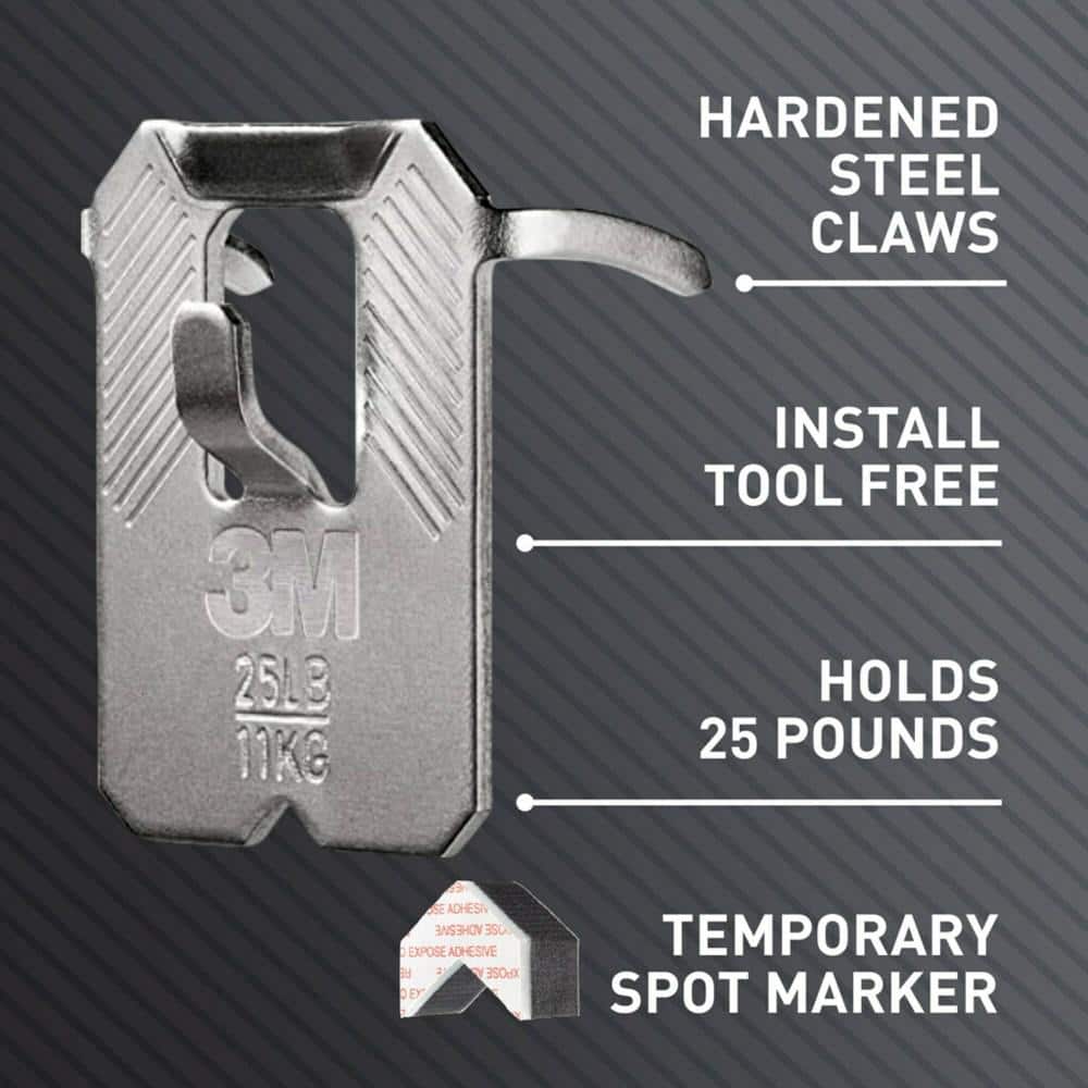 3M CLAW 25 lbs. Drywall Picture Hanger with Temporary Spot Marker