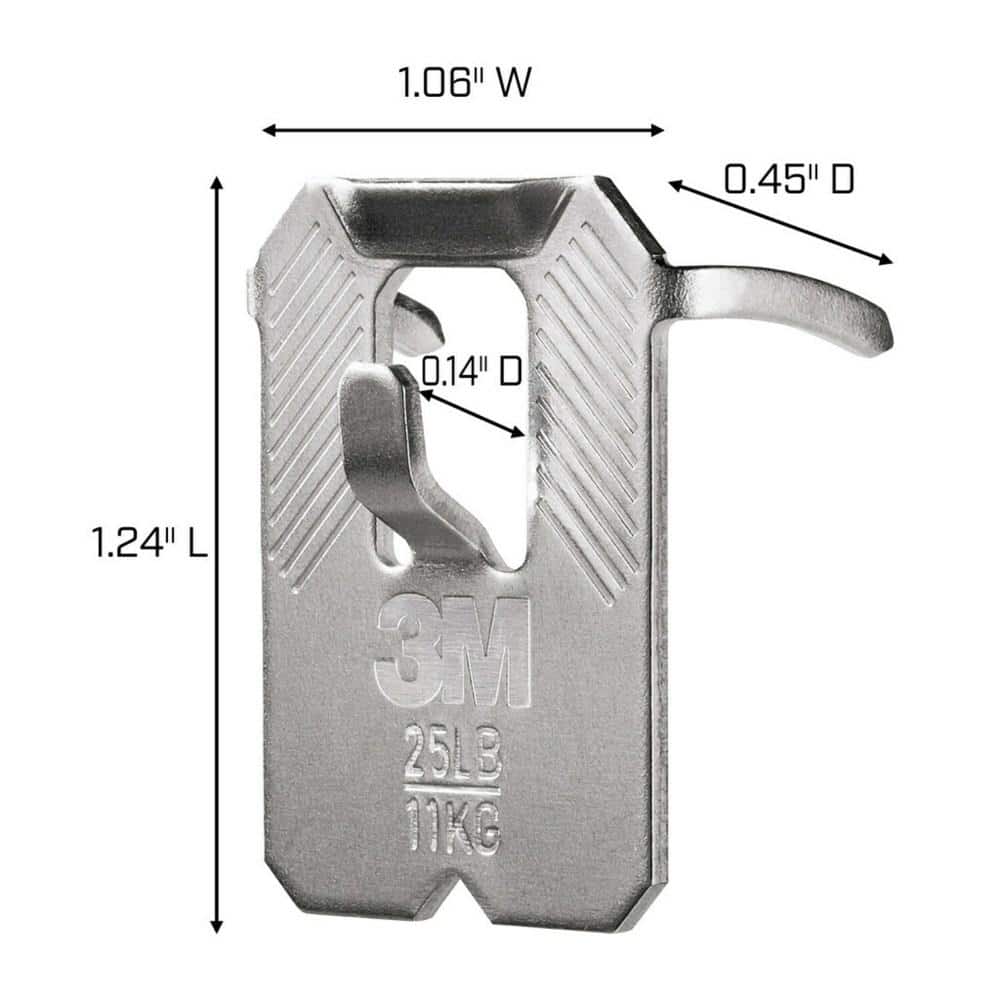 3M CLAW 25 lbs. Drywall Picture Hanger with Temporary Spot Marker