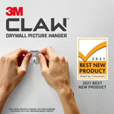 CLAW 45 lbs. Drywall Picture Hanger with Temporary Spot Marker (Pack of 3 Hangers & 3 Markers)