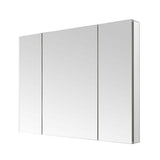 Aquadom Royale 40 in W x 36 in. H Rectangular Tri-View Medicine Cabinet with Mirror Defogger and 3X Removeable Magnifying Mirror