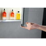 Cesicia 36 in. W x 26 in. H Rectangular Silver Aluminum Surface Mount 3 Doors Bathroom Medicine Cabinet with Mirror